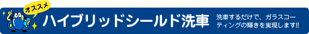 ハイブリッドシールド洗車
